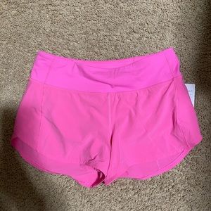 NWT lululemon speed up shorts